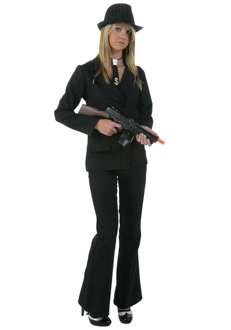 A shirt full of female leaders, so they can actually have an interesting conversation when people compliment their. Black Gangster Womens Plus Size Costume - Mobster Costumes ...