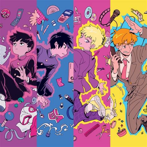 Mob Psycho 100 Espers And Their Auras Art Prints Etsy Uk