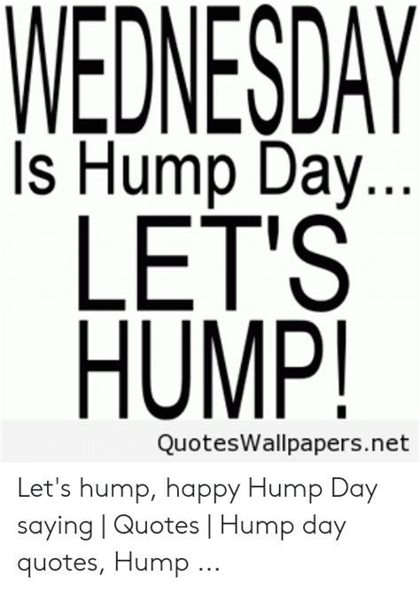 Wednesday Is Hump Day Lets Hump Quoteswallpapersnet Lets Hump Happy