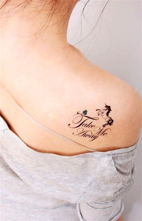 Simple Shoulder Unicorn Tattoo Tattoomagz › Tattoo Designs Ink