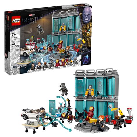 Anyar Lego Marvel Infinity Saga 2022 76216 Iron Man Armory Hoth Bricks