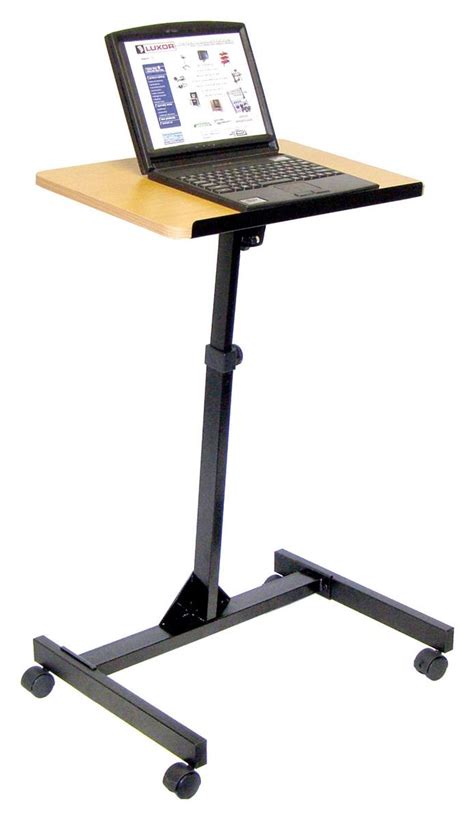 Our expertise in producing hundreds of different lecterns gives you multimedia furniture for any presentation style: Portable Laptop Computer Stand | Sit-Stand Tilting Podium Top