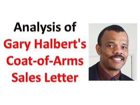 analysis of gary halbert s coat of arms sales letter youtube