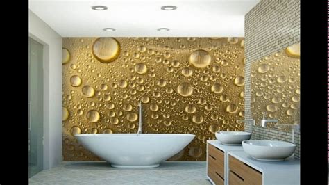 Modern Wallpaper Designs For Bathroom Youtube