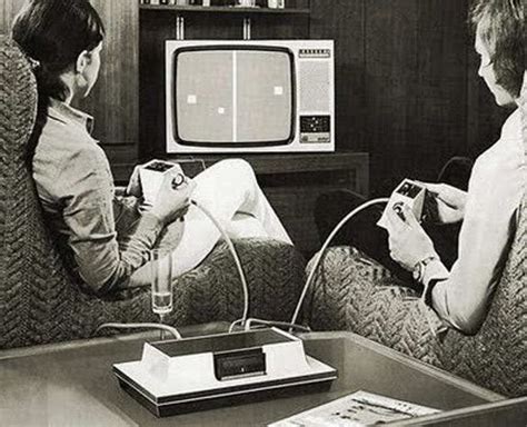 1970s Video Games Pong Magnavox Odyssey Historical Photos Cinemagraph