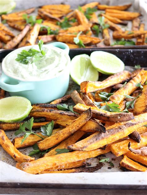 How to cut sweet potato fries: crunchy sweet potato fries w' zesty dipping sauce - my ...