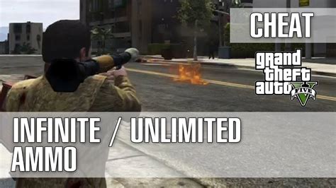 Grand Theft Auto 5 Gta 5 Infinite Unlimited Ammo Cheat Rpg Mini