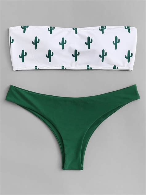 Romwe Cactus Print Bikini Set Swimsuit Trends For 2019 Popsugar Fashion Photo 83
