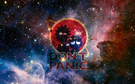 1280x800 Px Rick And Morty Space The Hitchhikers Guide To