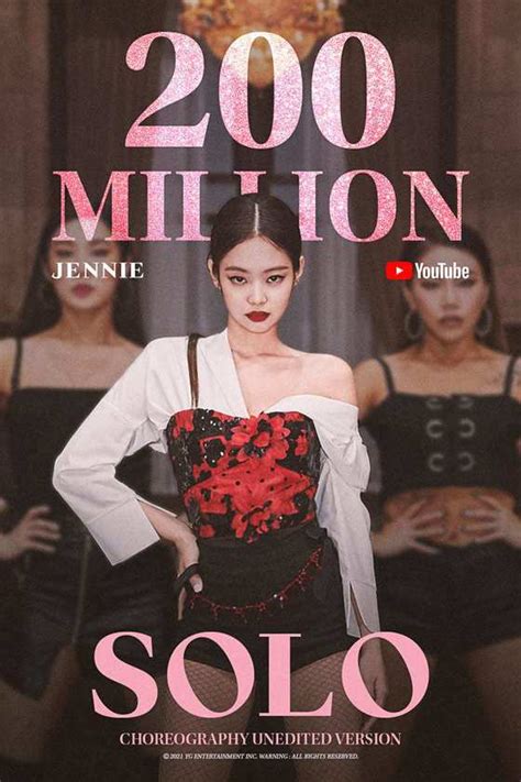Blackpink Jennies Solo Choreography Video Exceeds 200 Million Views Kpopstarz