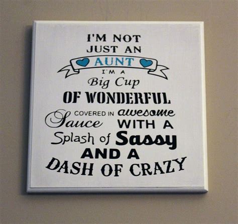 Crazy Aunt Wood Sign Best Aunt Ever Wall Hanging Aunt Announcement Wall Art Fun And Unique