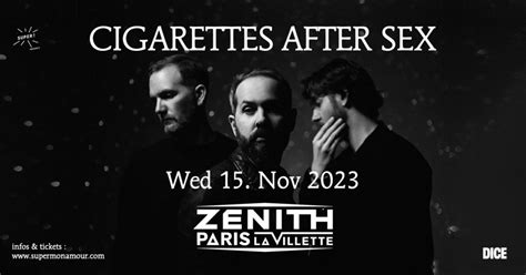 Cigarettes After Sex En Concert Au Zénith De Paris En Novembre 2023 News Rockurlife