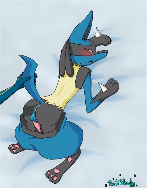 Rule 34 After Sex All Fours Ass Blush Color Lucario Male No Humans