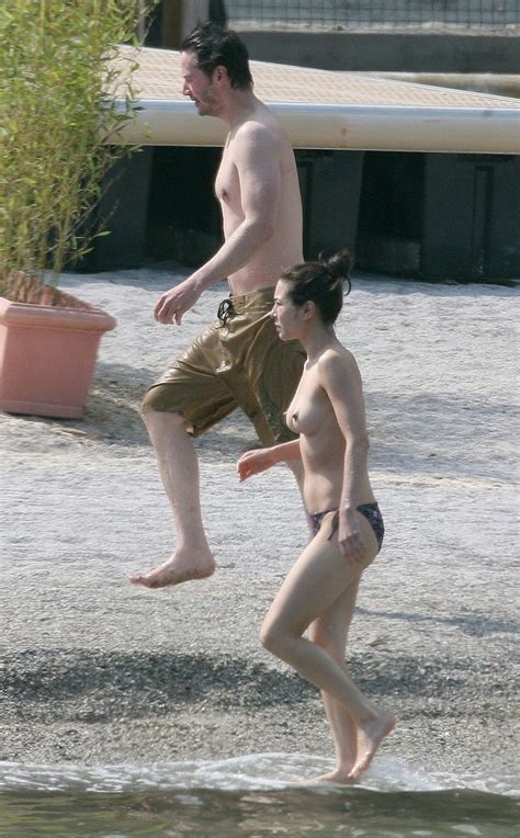 China Chow Goes Topless At The Beach Photos TheFappening