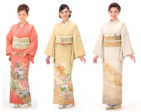 Various Formal Kimono In Japan