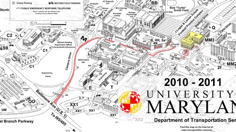 University Of Maryland College Park Campus Map Trip To Park