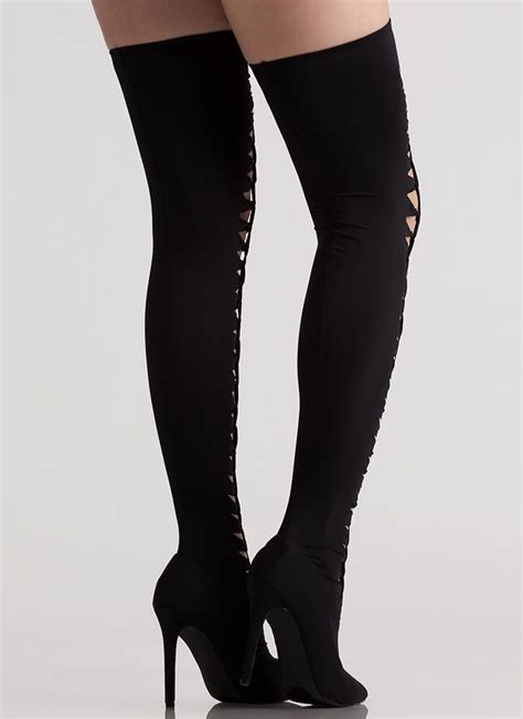 In The Loops Stretchy Thigh High Boots Gojane Thigh High Boots Thigh Highs Thighs