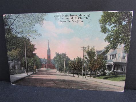 Antique Main Street Danville Virginia Postcard 1910s Vi Etsy