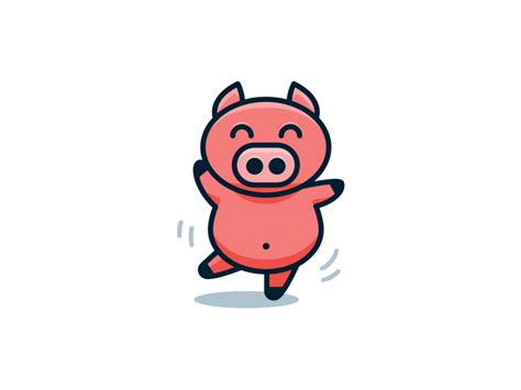 Dancing Pig By Manu On Dribbble