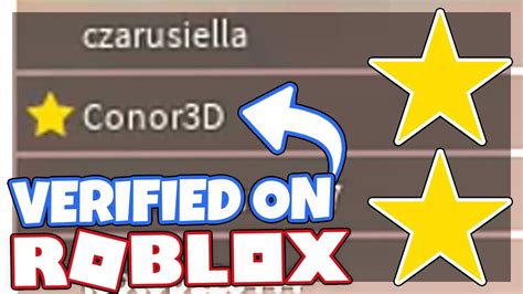 I Got The Verified Star On Roblox How I Got It Official Roblox Star