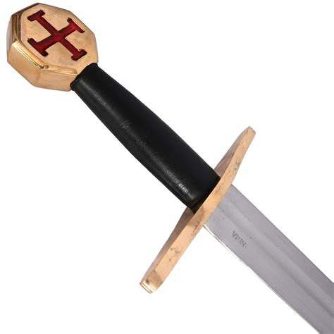 33 Inch Overall Knights Templar Crusader Sword 5k3 Swd1007