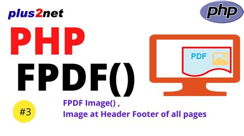 Adding Image To Fpdf Class Pdf Documents By Using Image Function With