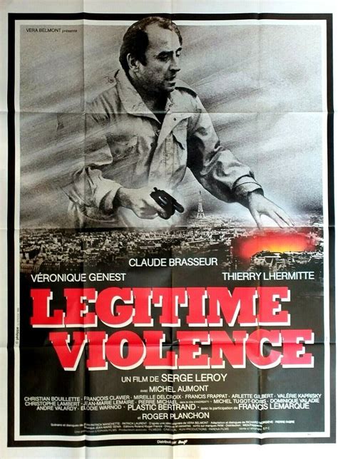 Affiche Cinéma Legitime Violence Claude Brasseur 120 X 160 Cm Veronique