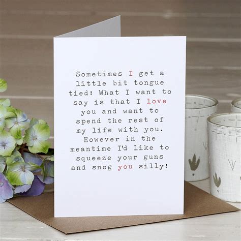 Snog You Silly Greetings Card By Slice Of Pie Designs Notonthehighstreet Com