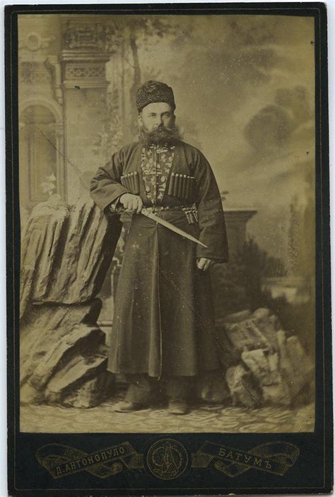 Cabinet Card Of Circassian Soldier In Georgia C1880s 3 Photo