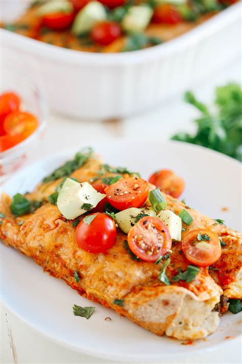 It will taste excellent with spinach, onions or bell pepper. Healthy Breakfast Enchiladas - Eat Yourself Skinny