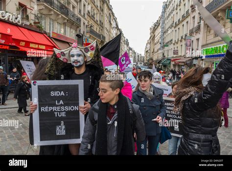 Paris France French Ngos Protesting Against Anti Prostitution Law Forbidding Passive