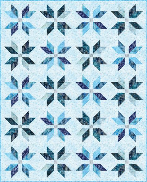 Snow Crystals Free Pattern Robert Kaufman Fabric Company