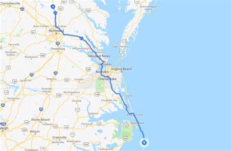 The Outer Banks Driving Directions Maps Transportation