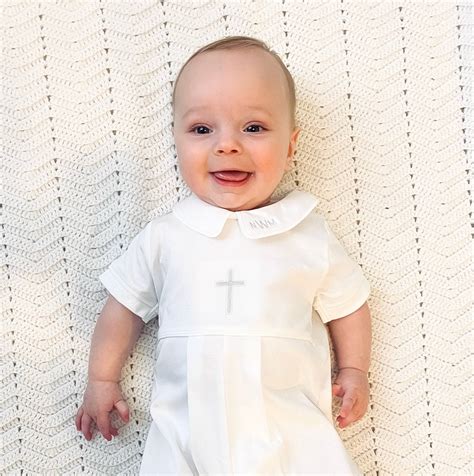 White Baptism Outfit Baby Boy Baptism Outfit Christening Outfit