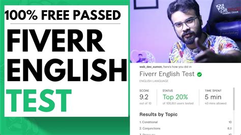 How To Pass Fiverr English Test PASSED RATING FIVERR TEST