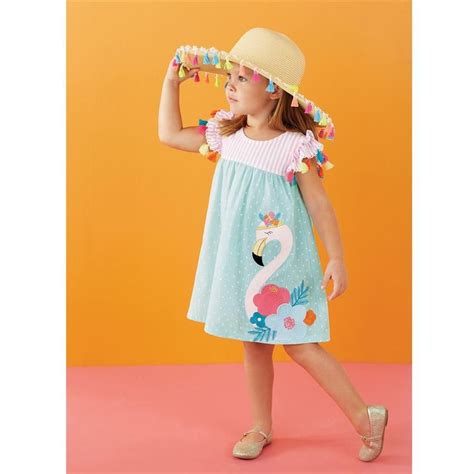 Flamingo Tassel Dress Preorder Baby Girl Dress Kids Outfits Girls