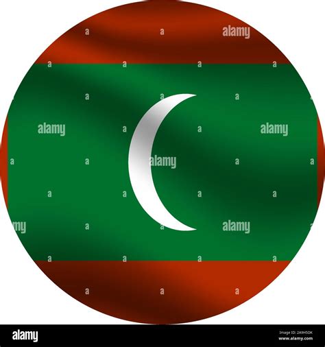 National Flag Of Republic Of Maldives Original Colors And Proportion