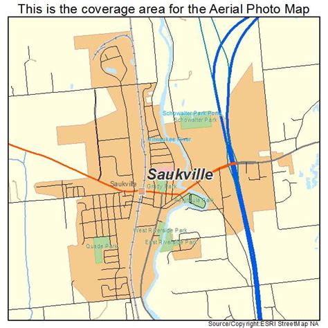 Aerial Photography Map Of Saukville Wi Wisconsin