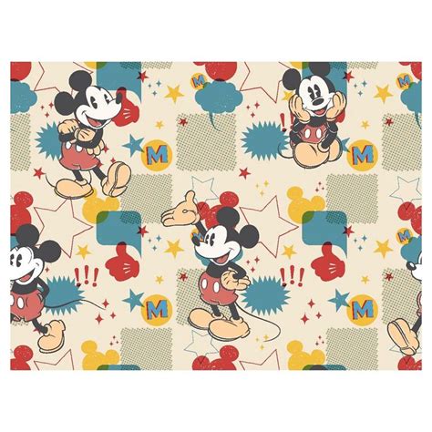 Mickey Mouse Comic Burst Flannel Fabric Mickey Mouse Coloring Pages