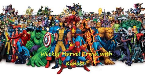 Weekly Marvel Trivia With Kahoot Small Online Class For Ages 8 13