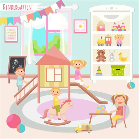 Indoor Playground Clip Art Vector Images And Illustrations Istock