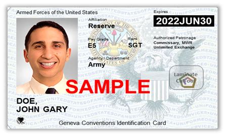 Uniformed Services Id Card Wikicorps
