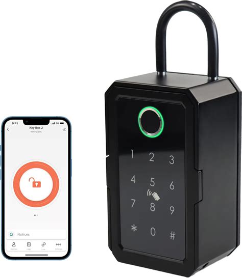 Smart Key Lock Box With Remote Access All Metal Waterproof Lockbox For