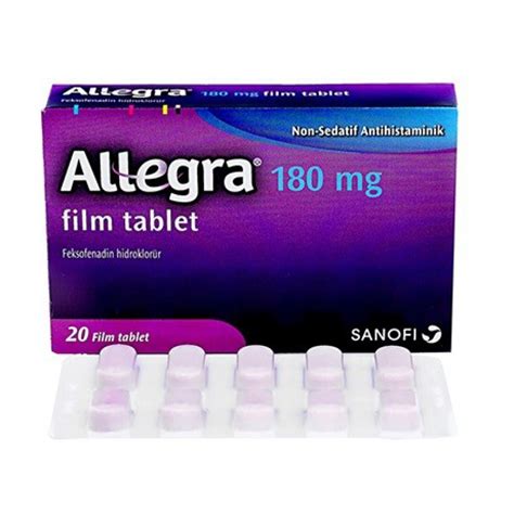 Allegra 180 Mg 20 Tabs Buy Allegra
