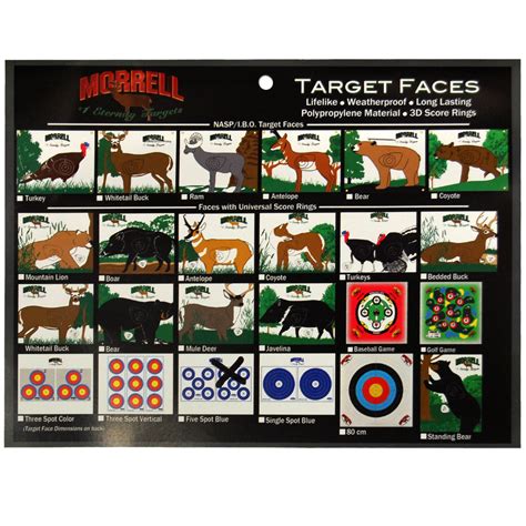 Archery Target Face Nfaa Official Size 5 Spot Polypropylene Face