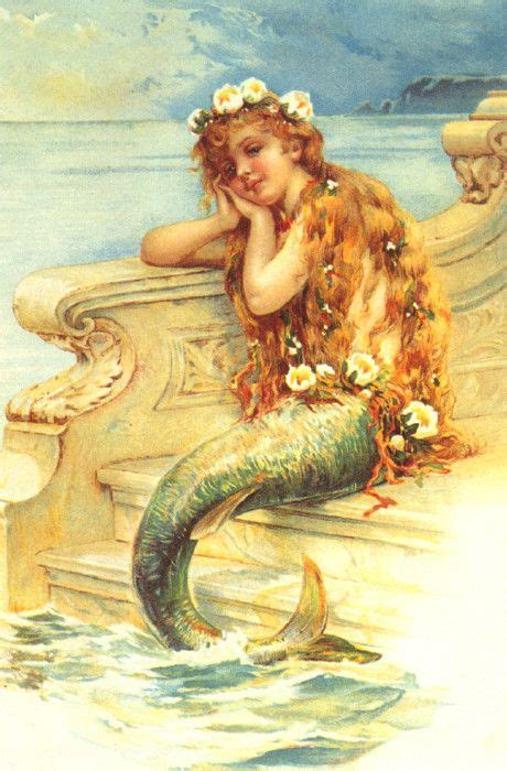 victorian mermaid mermaid illustration vintage mermaid mermaid fairy