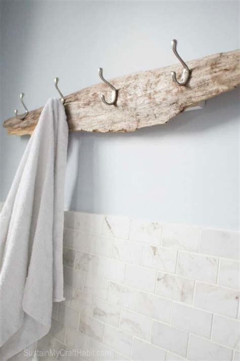 15 Diy Towel Holders To Spruce Up Your Bathroom Central Array