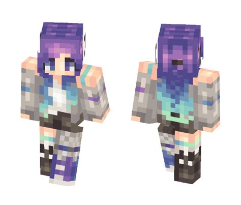 Download Cool Neon Girl Minecraft Skin For Free Superminecraftskins