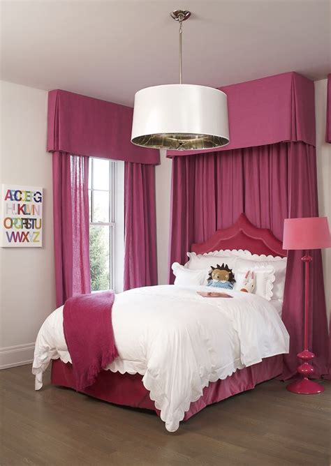 Leo Designs Chicago Transitional Gallery Hot Pink Bedrooms Pink