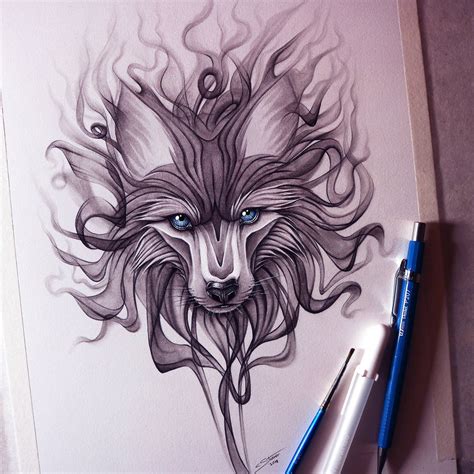 Smoke Wolf Drawing By Lethalchris On Deviantart